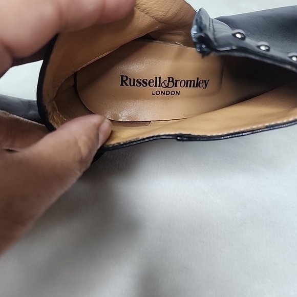 Russell & Bromley Black Leather Ankle Boots Sz 38.5 (7.5) - Picture 7 of 9